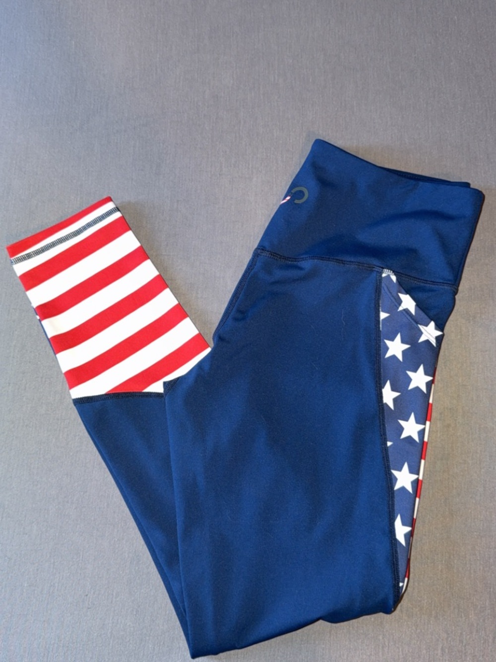 American Flag Curves N Combat Boots Leggings